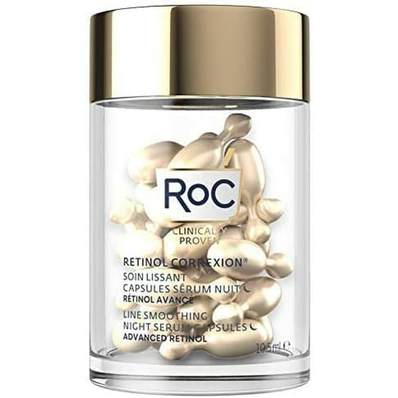 Siero Viso Roc Line Smoothing Retinolo Notte 30 Capsule