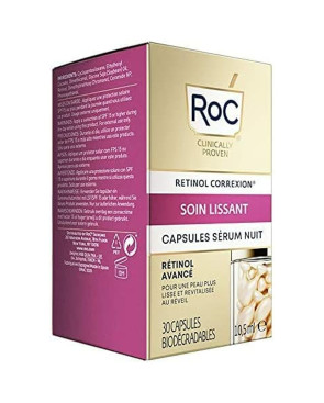 Siero Viso Roc Line Smoothing Retinolo Notte 30 Capsule