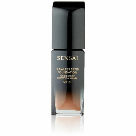 Base per Trucco Fluida Lawless Satin Foundation Sensai 205-Mocha beig (30 ml)