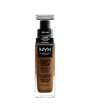 Base Cremosa per il Trucco NYX Can't Stop Won't Stop Deep Sable (30 ml)