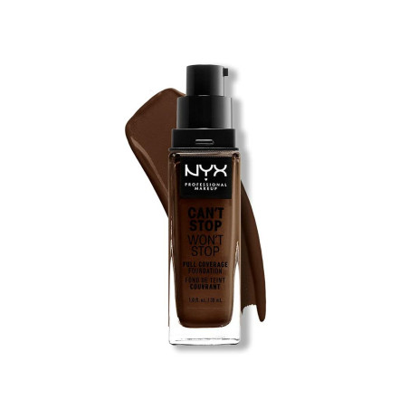 Base Cremosa per il Trucco NYX Can't Stop Won't Stop Deep Ebony 30 ml