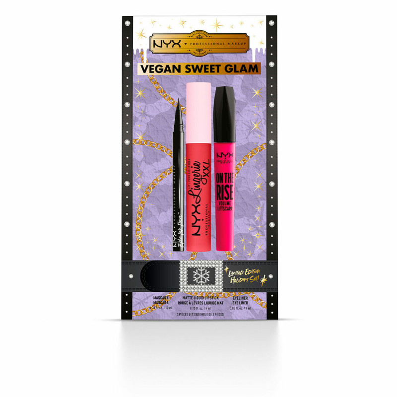 Set da Trucco NYX Vegan Sweet Glam Edizione limitata 3 Pezzi