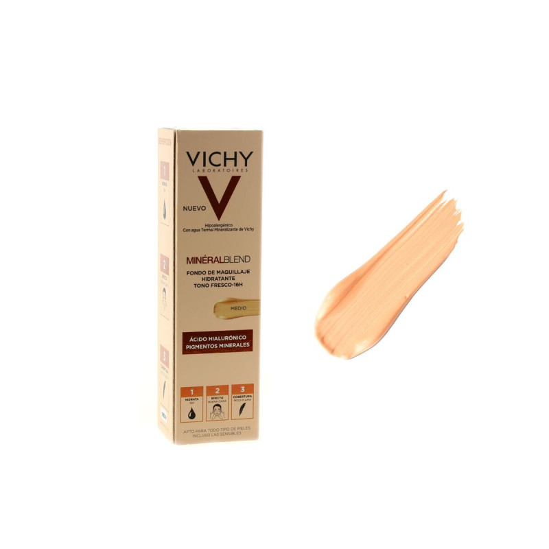 Fondotinta Liquido Vichy Mineral Blend Tonalità Media 30 ml