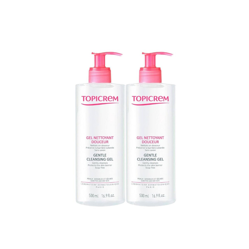 Gel Detergente Topicrem Dúo 2 x 500 ml 2 Unità