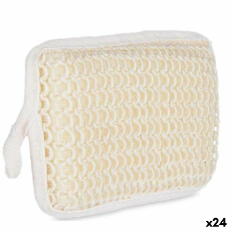 Spugna per il Corpo Bianco Beige 11 x 16,5 x 3 cm (24 Unità)