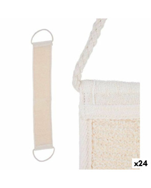 Spugna per il Corpo Con manici Bianco Beige 20 x 2,5 x 9,5 cm (24 Unità)