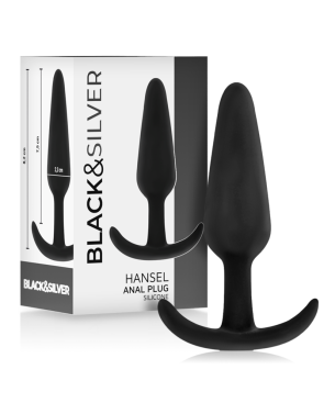 BLACKSILVER - PLUG ANALE IN SILICONE HANSEL CON MANIGLIA PICCOLO