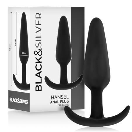 BLACKSILVER - PLUG ANALE IN SILICONE HANSEL CON MANIGLIA PICCOLO