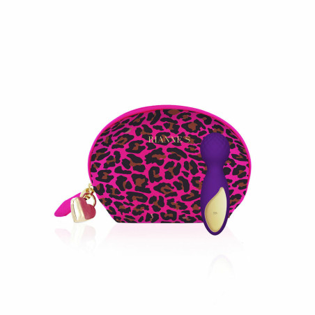 Massaggiatore a Bacchetta Lovely Leopard Mini Rianne S Rosa Dorato Porpora