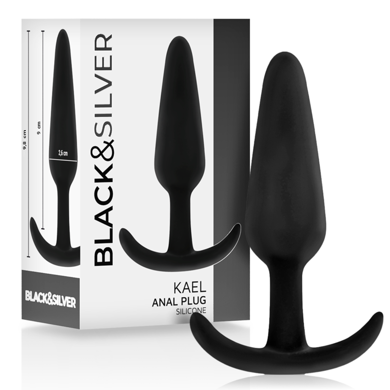 BLACKSILVER - PLUG ANALE IN SILICONE KAEL CON MANICO MEDIO