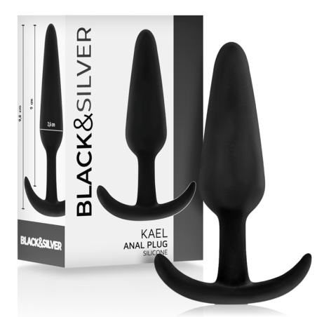 BLACKSILVER - PLUG ANALE IN SILICONE KAEL CON MANICO MEDIO