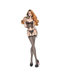 Corsetto Bombshell Boudoir Nero (M)