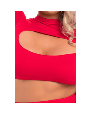 Set di Lingerie Pink Lipstick Rosso (3XL/4XL)