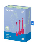 SATISFYER - SET DA ALLENAMENTO YONI POWER 1 ROSSO