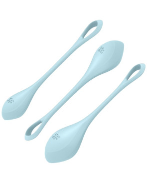 SATISFYER - SET DA ALLENAMENTO YONI POWER 2 BLU