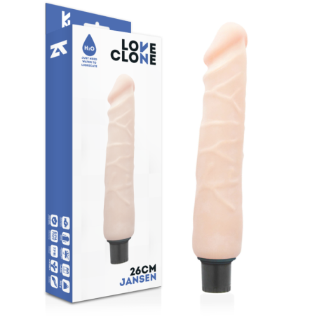 LOVECLONE - VIBRATORE AUTOLUBRIFICANTE JANSEN 26 CM -O- 4.2 CM