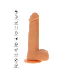 GET REAL - PELLE DILDO VIBRANTE CON PERLINE ROTANTI