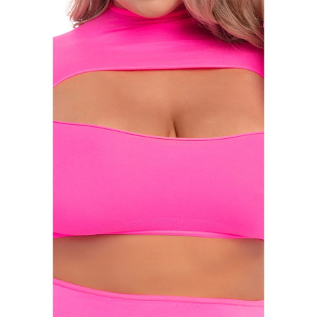 Set di Lingerie Pink Lipstick Rosa (3XL/4XL)