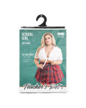 Costume Erotico Teacher’s Pet School Girl Rosso Queen size