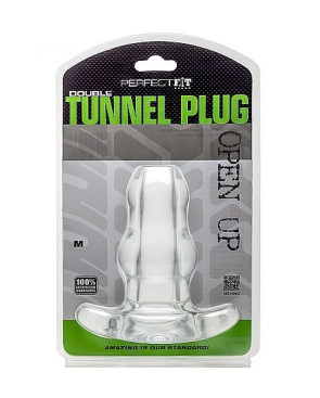 PERFECT FIT BRAND - DOPPIO TUNNEL PLUG MEDIO TRANSPARENTE