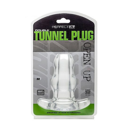 PERFECT FIT BRAND - DOPPIO TUNNEL PLUG MEDIO TRANSPARENTE