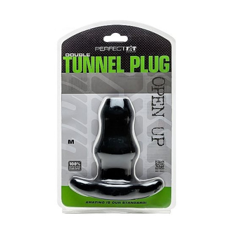 PERFECT FIT BRAND - DOPPIO TUNNEL PLUG MEDIO NERO