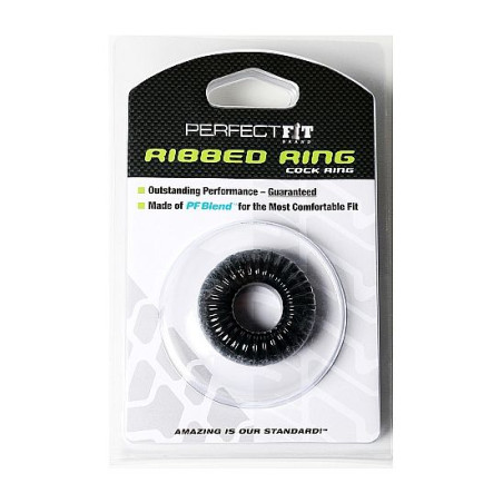 PERFECT FIT BRAND - RIBBED RING NERO