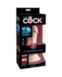 KING COCK - DILDO TRIPLA DENSIT 13 CM