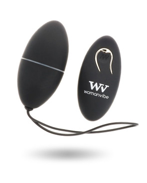 WOMANVIBE - ALSAN EGG TELECOMANDO NERO SILICONE NERO