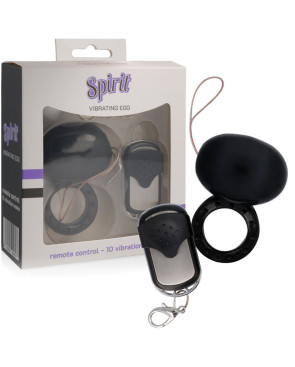 SPIRIT - VIBRANTE TELECOMANDO COCK RING NERO