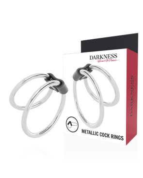 DARKNESS - ANELLO PER PENE DOPPIO IN METALLO