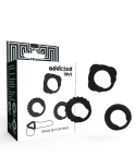 ADDICTED TOYS - SET C-RING NERO