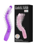 BAILE - DILDO VIBRANTE FLESSIBILE SENSUAL SPINE FLEXI VIBE LILLA 23.5 CM