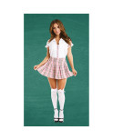 Costume Erotico Teacher’s Pet School Girl Rosa Taglia unica