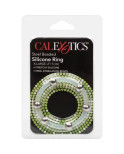 CALIFORNIA EXOTICS - ANELLO IN SILICONE CON PERLINE IN ACCIAIO XL