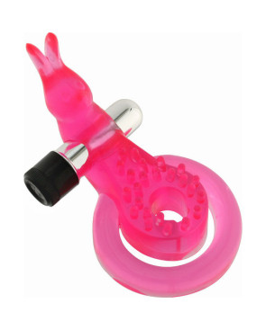 SEVEN CREATIONS - ANELLO PER PENE E TESTICOLI CON FARFALLA ROSA