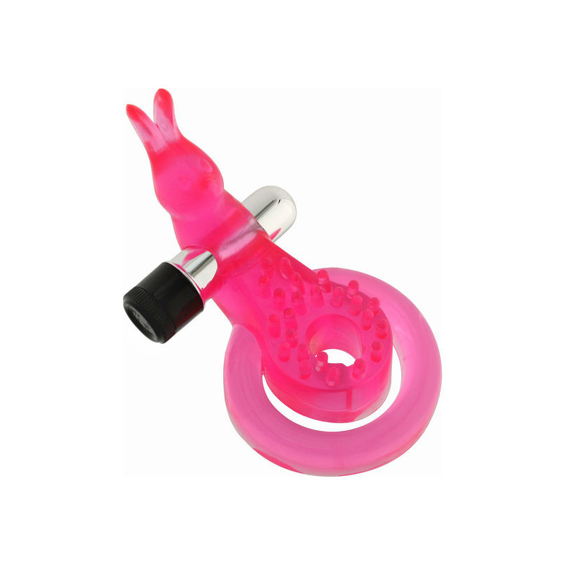 SEVEN CREATIONS - ANELLO PER PENE E TESTICOLI CON FARFALLA ROSA