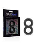 POWERING - ANELLO PER PENE E TESTICOLI SUPER FLESSIBILE E RESISTENTE PR12 NERO