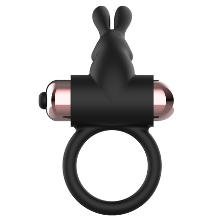 COQUETTE TOYS - ANELLO DA CAZZO CON VIBRATORE NERO/ORO