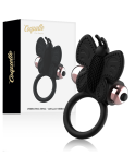 COQUETTE TOYS - ANELLO CAZZO FARFALLA CON VIBRATORE NERO/ORO