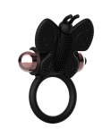 COQUETTE TOYS - ANELLO CAZZO FARFALLA CON VIBRATORE NERO/ORO