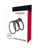 DARKNESS - SET DI 3 ANELLI PER PENE FLESSIBILI