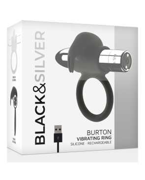 BLACKSILVER - ANELLO RICARICABILE BURTON 10 MODALITÀ DI VIBRAZIONE