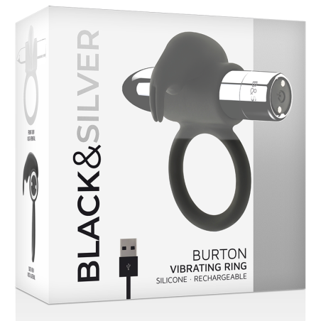 BLACKSILVER - ANELLO RICARICABILE BURTON 10 MODALITÀ DI VIBRAZIONE