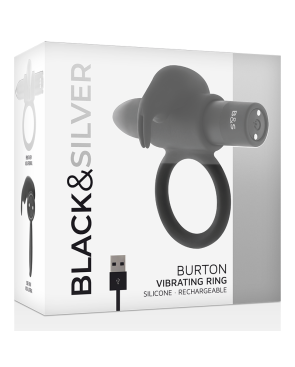 BLACKSILVER - ANELLO BURTON 10 MODALITÀ DI VIBRAZIONE NERO