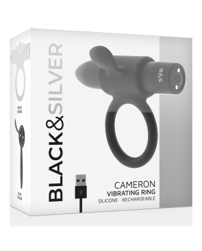 BLACKSILVER - ANELLO RICARICABILE CAMERON BLACK