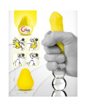 G-VIBE - UOVO MASTURBATORE RIUTILIZZABILE GIALLO STRUTTURATO