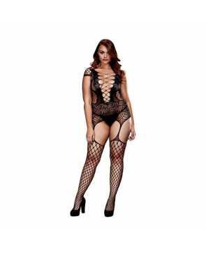 Body a Rete a Corsetto Corset Front Suspender Taglia Grande Baci Lingerie BW3125