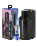 KIIROO - KEON + FEEL STROKER APOLONIA LAPIEDRA + LUBRIFICANTE AQUA QUALIT 50 ML