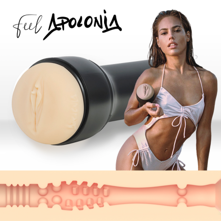 KIIROO - KEON + FEEL STROKER APOLONIA LAPIEDRA + LUBRIFICANTE AQUA QUALIT 50 ML